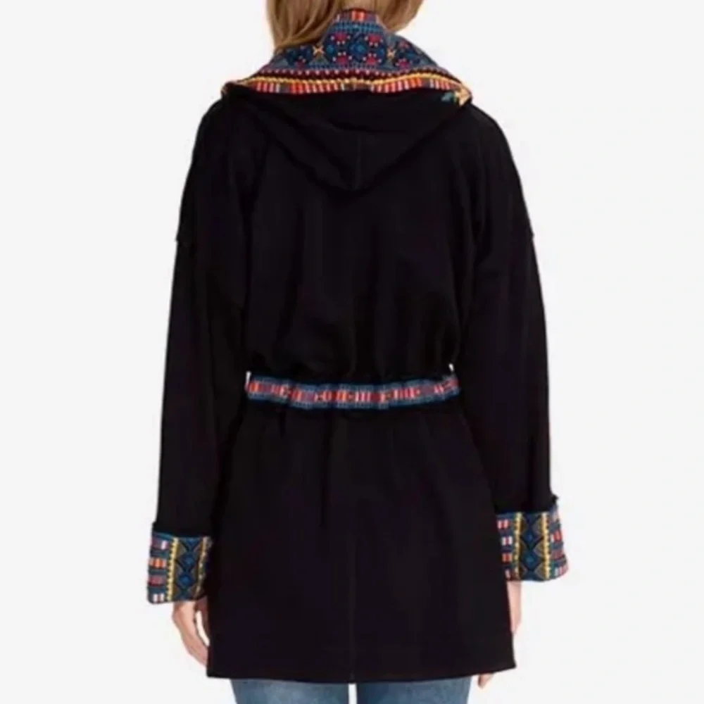 Johnny Was Tia Heavily Embroidered Anorak Hooded Coat  NWT (extremely oversized)